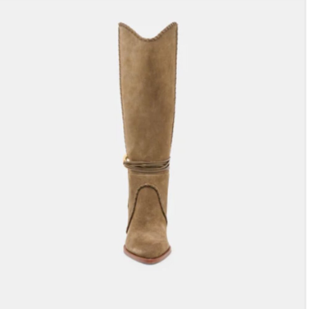 Dolce Vita NIB Jody Boots Olive Suede, 7.5 - Picture 4 of 12
